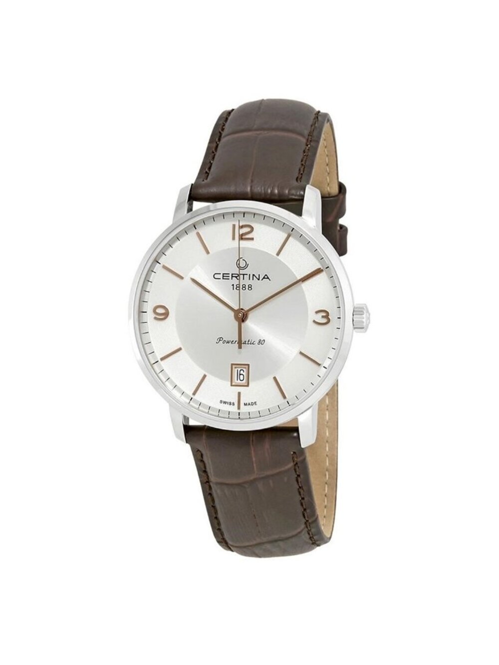 NWT Certina DS Caimano Automatic Silver Dial Men's Watch